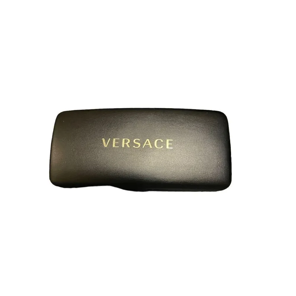 Versace Velveteen Interior Black Sunglasses Case Hinged Hard Cover Case Only